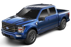 Ford F-150 Hood Deflector - Husky Liners - Aeroskin - Smoke - `21-`24